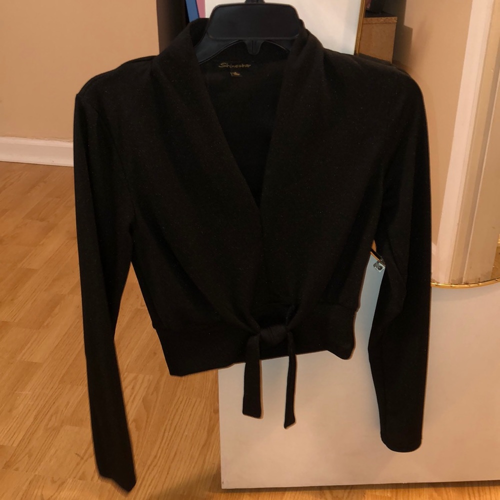 Sparking black blouse